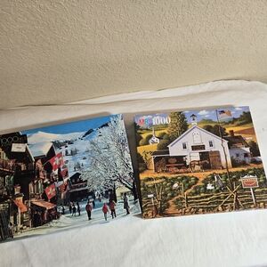 Vintage Puzzle Lot Of 2